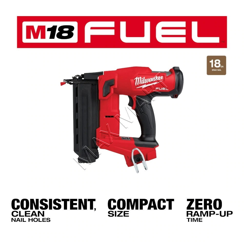 Milwaukee 2746-20 M18 FUEL Brushless Cordless Gen-2 18-Gauge 18ga Brad Nailer (Tool Only)