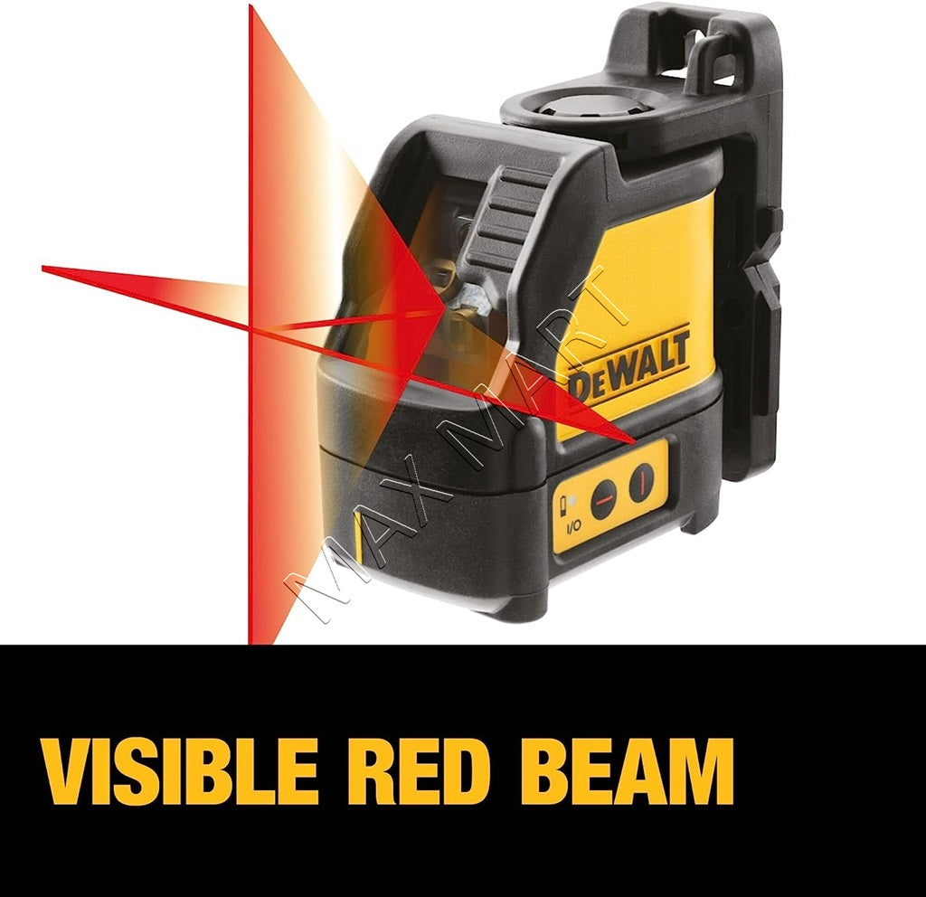 DEWALT 165ft Red Beam Self-Leveling Cross Line Laser Level Kit DW088 DW088K