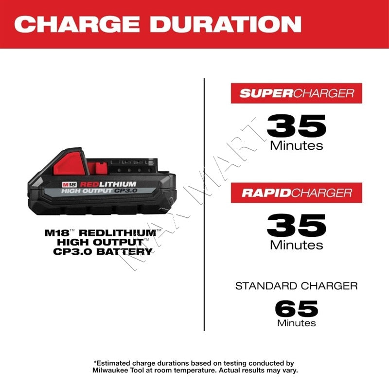 Milwaukee M18 18V Lithium-Ion Compact (CP) HIGH OUTPUT 3.0Ah 3Ah Battery 48-11-1835