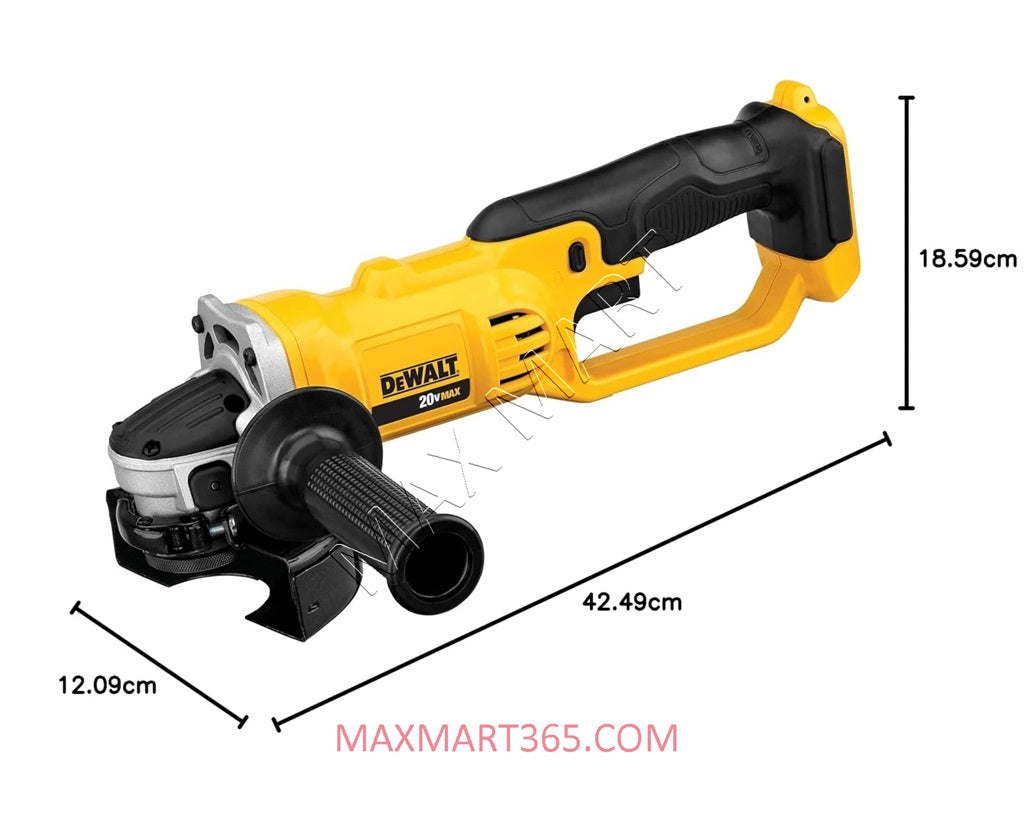 DEWALT DCG412B 20V Cordless 4-1/2-inch to 5-inch Angle Grinder (Tool Only)