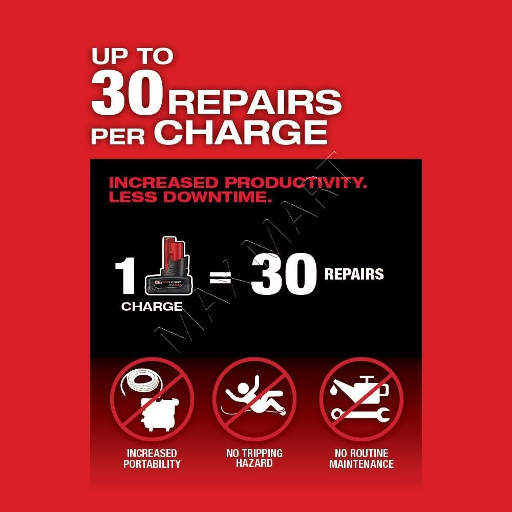 Milwaukee 2409-20 M12 FUEL Brushless Cordless Low Speed Tire Buffer (Tool Only)