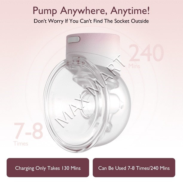 Momcozy S12 Pinky Pro Hands Free Breast Pump, Electric Wearable Double Wireless Pump 24mm