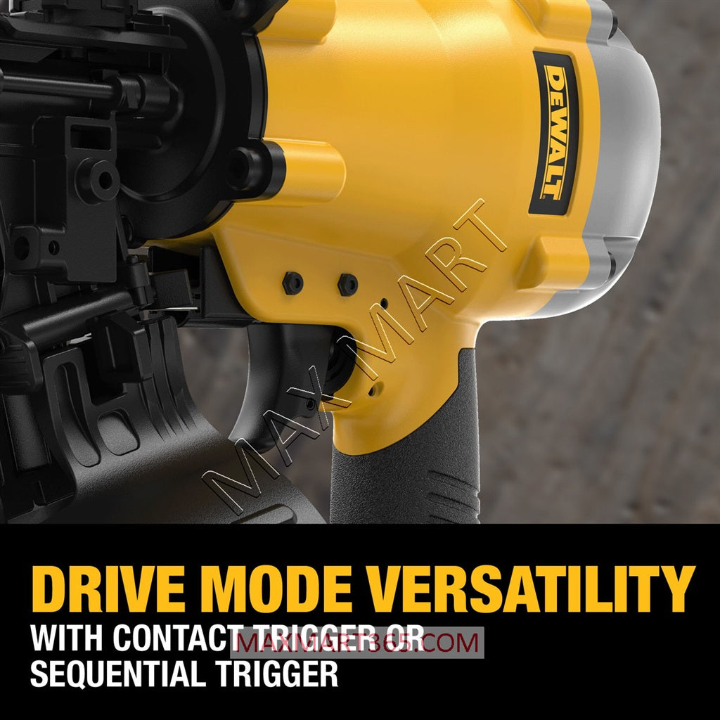 DEWALT DW46RN 3/4-Inch to 1-3/4-Inch 15 Degree Pneumatic Coil Roofing Nailer