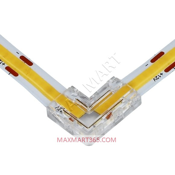 L-Shaped Corner Joint Connector Adapter for 8mm Solderless LED Strip Light