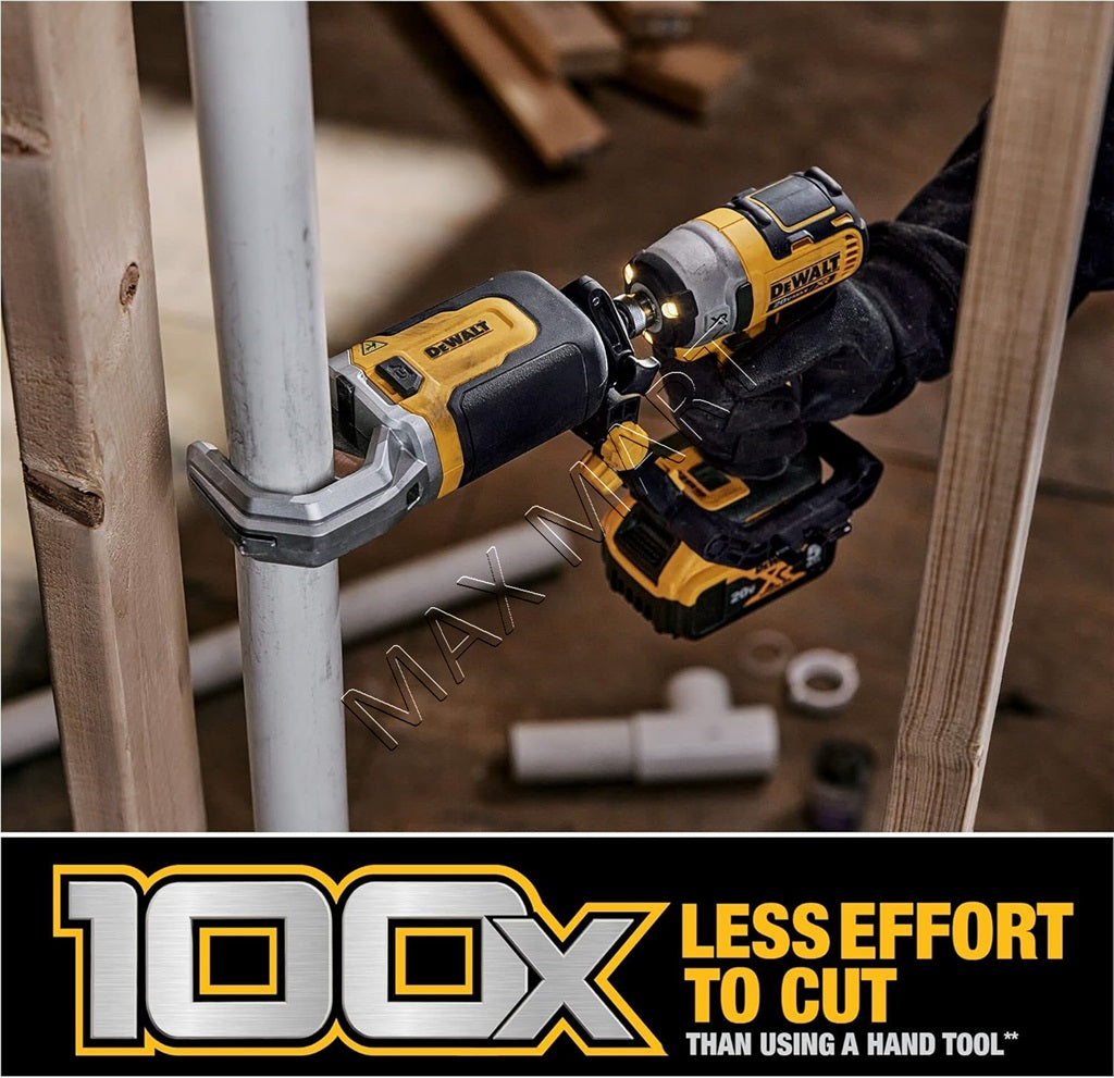 DEWALT DWAPVCIR IMPACT CONNECT PVC/PEX Pipe Cutter Attachment