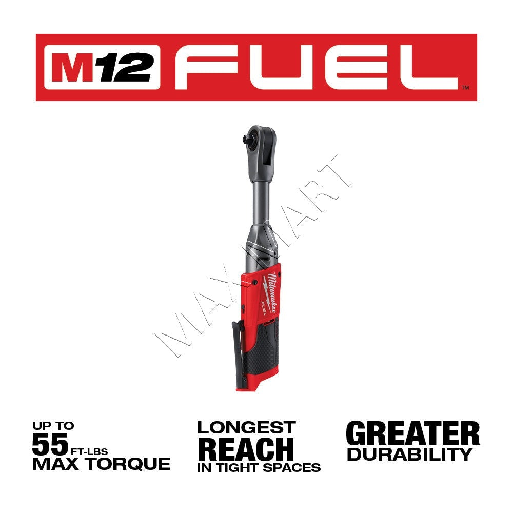 Milwaukee 2560-20 M12 FUEL 3/8-inch Brushless Cordless Extended Reach Ratchet (Tool Only)