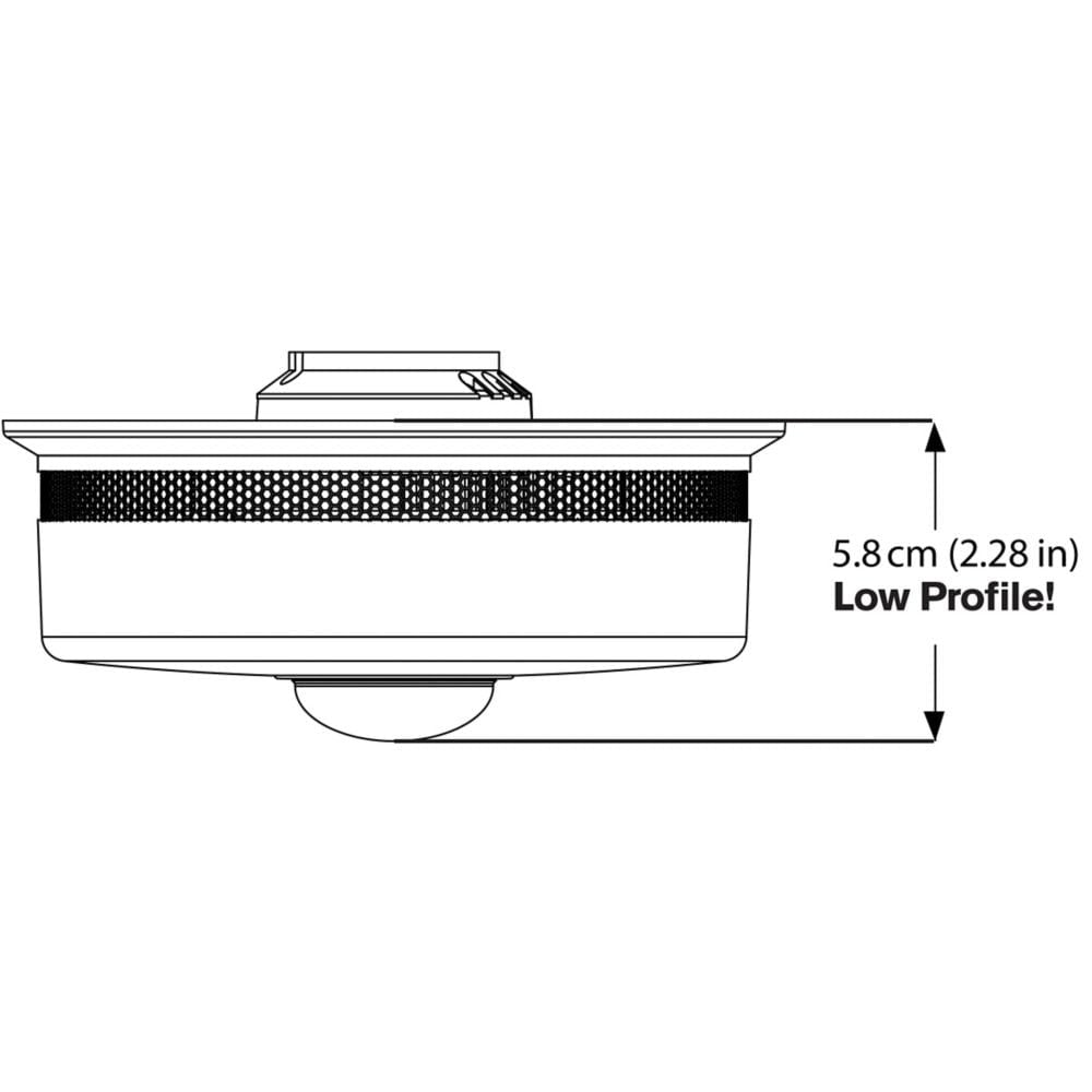 Kidde 2-in-1 2in1 Alarm Hardwire Interconnected Smoke with LED Strobe Light and Voice Alert