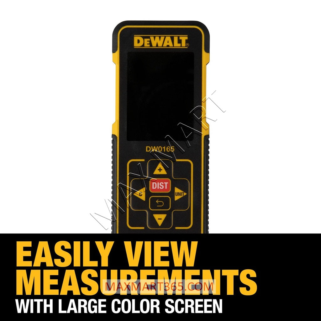 DEWALT 165ft 50m Color Screen Laser Measurer Distance Meter DW0165N