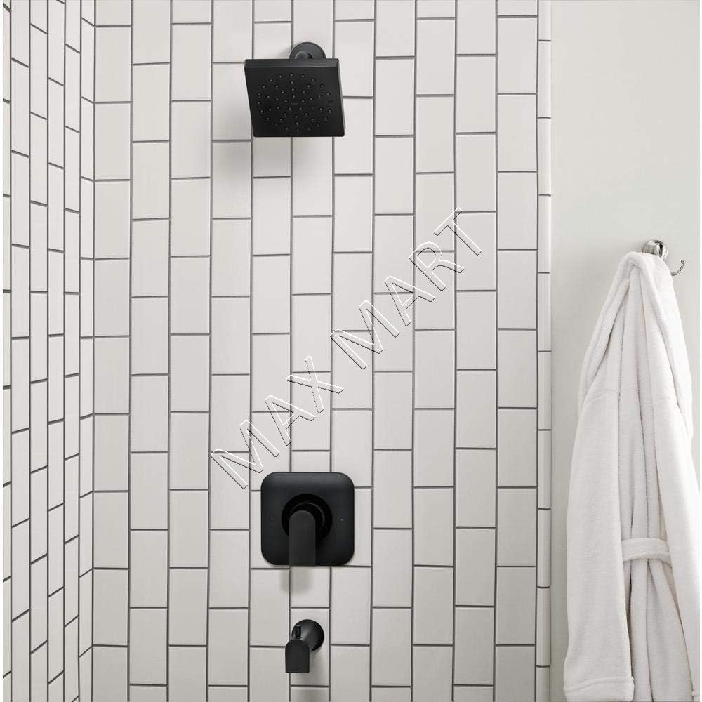 MOEN Genta 82760BL Single-Handle Bathtub Shower Faucet (Valve Included) - Matte Black