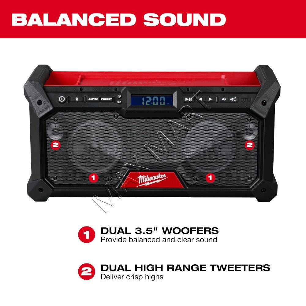 Milwaukee 2952-20 M18 Cordless Bluetooth Jobsite Radio Speaker (Tool Only)