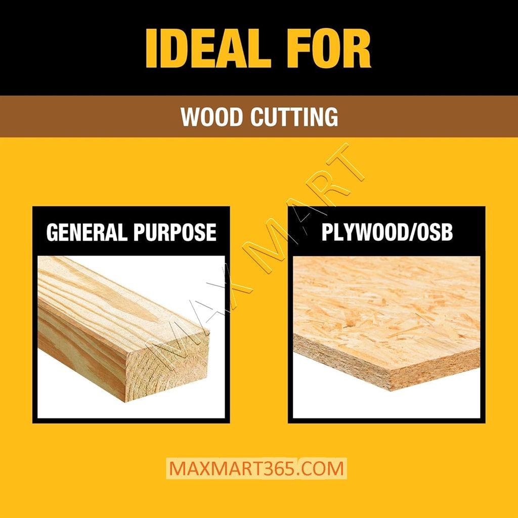 DEWALT 6-1/2-Inch x 24 Tooth 24T Carbide Tipped Framing Circular Saw Blade DWA261224