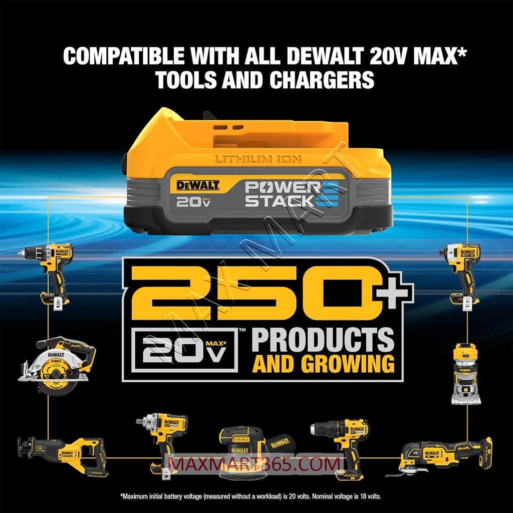 DEWALT 20V MAX POWERSTACK Compact Battery DCBP034