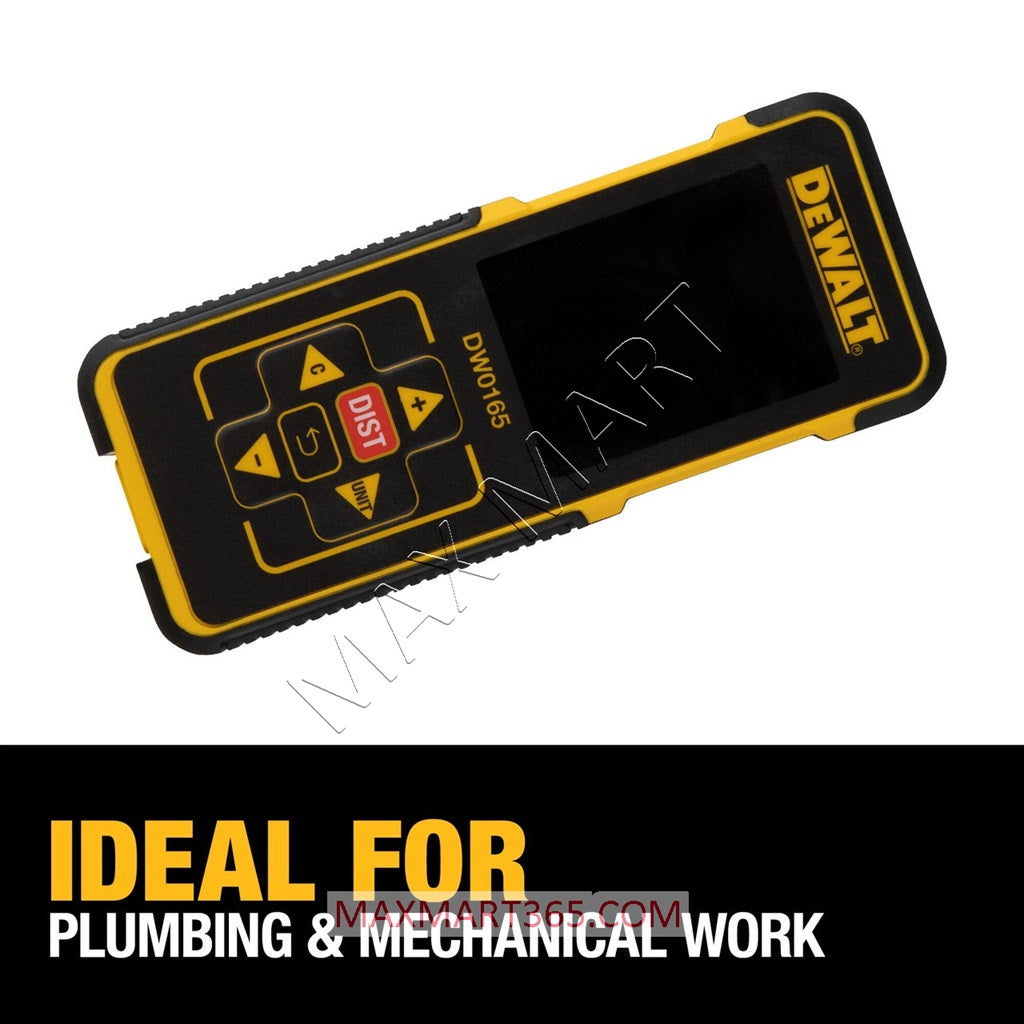 DEWALT 165ft 50m Color Screen Laser Measurer Distance Meter DW0165N