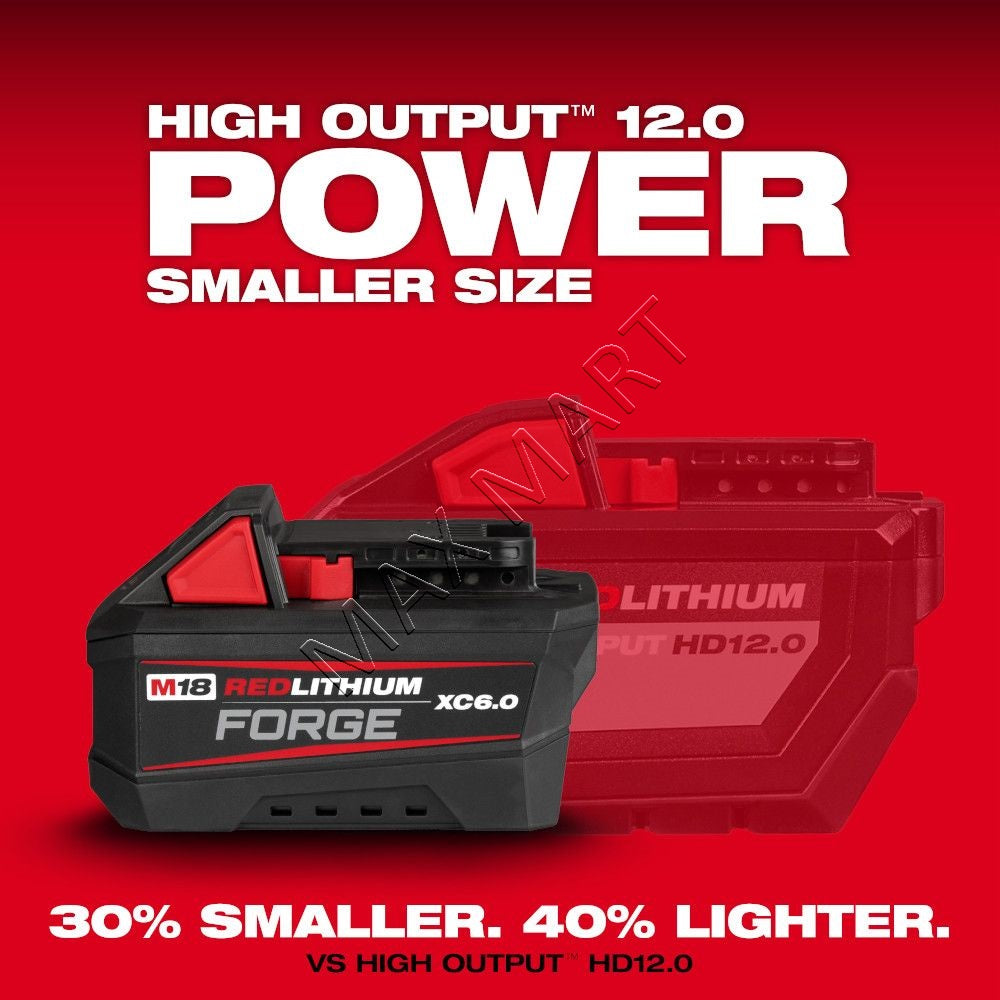 Milwaukee M18 Lithium-Ion REDLITHIUM FORGE 6.0Ah 6Ah Battery 48-11-1861