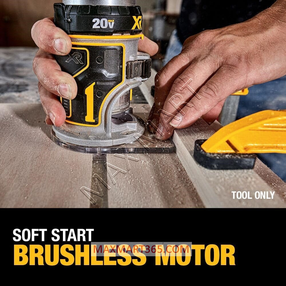DEWALT DCW600B 20V XR Brushless Cordless Compact Router (Tool Only)