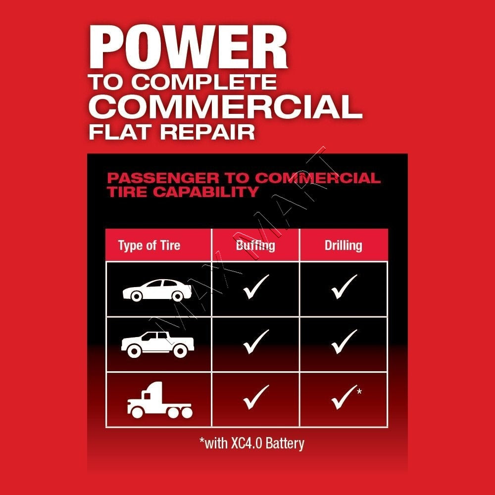 Milwaukee 2409-20 M12 FUEL Brushless Cordless Low Speed Tire Buffer (Tool Only)