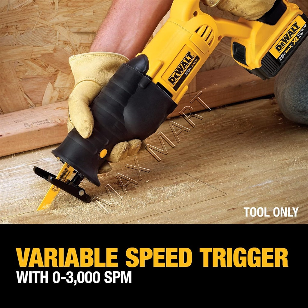 DEWALT DCS380B 20V MAX Cordless Reciprocating Saw Sawzall (Tool Only)