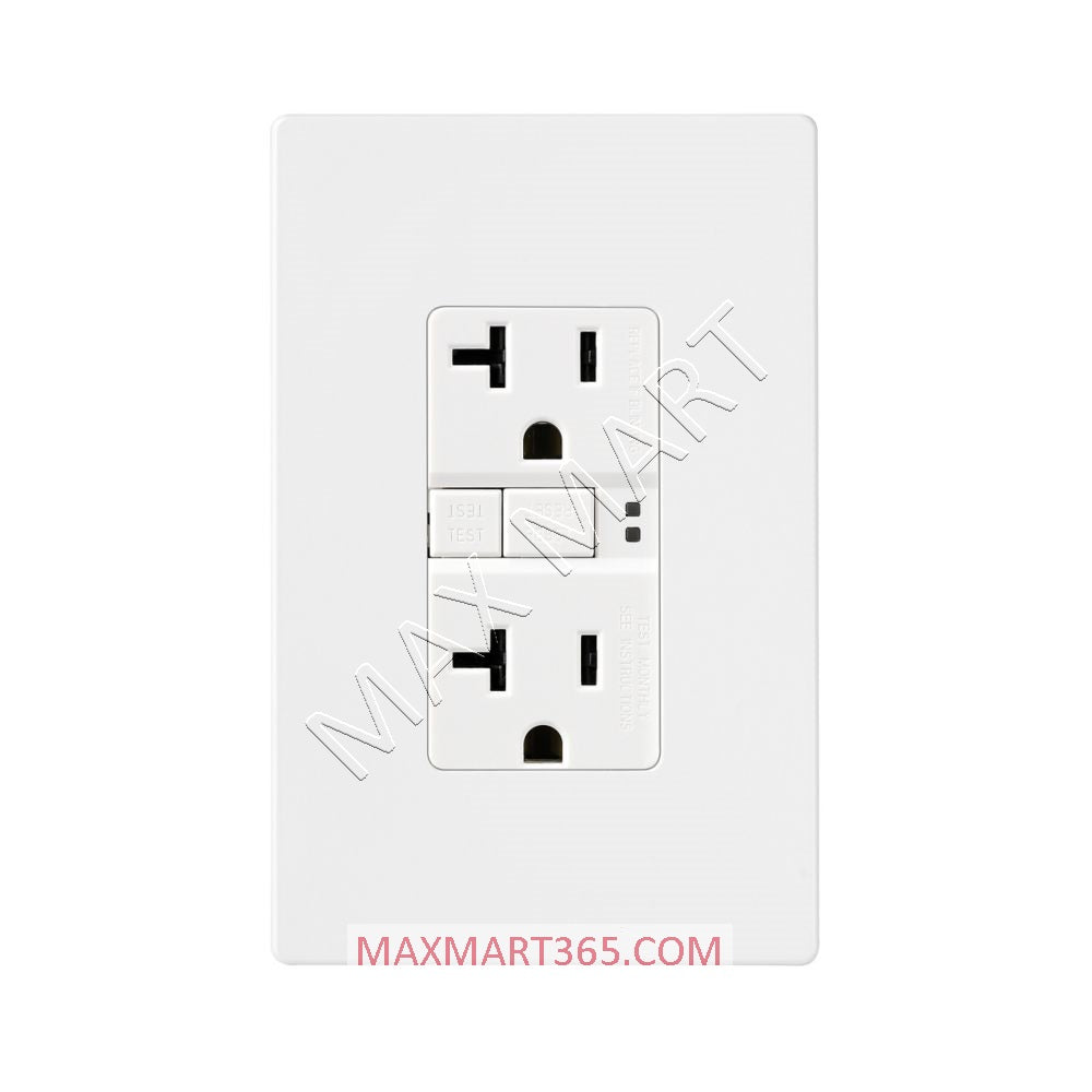 Eaton 20A 20Amp Slim GFCI 125V Tamper-Resistant TR Receptacle Outlet Plug