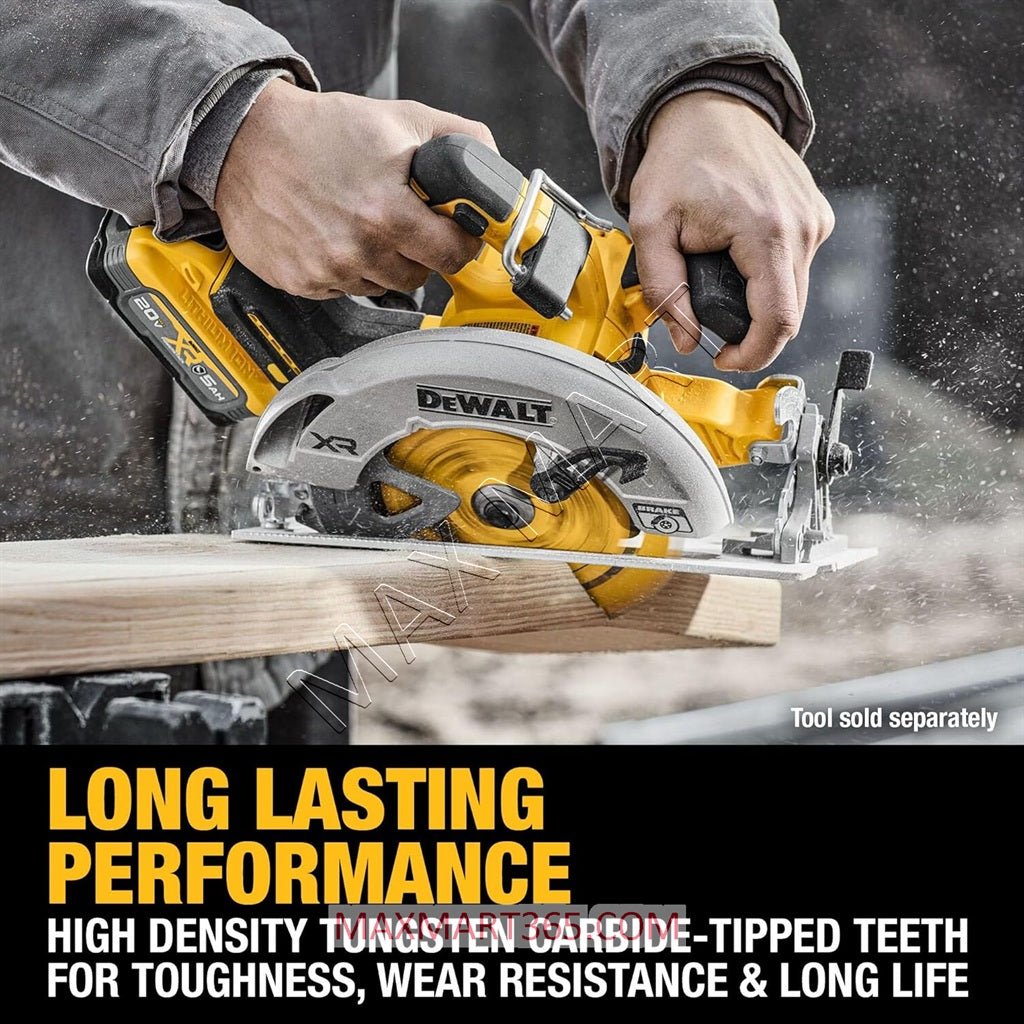 DEWALT 6-1/2-Inch x 24 Tooth 24T Carbide Tipped Framing Circular Saw Blade DWA261224