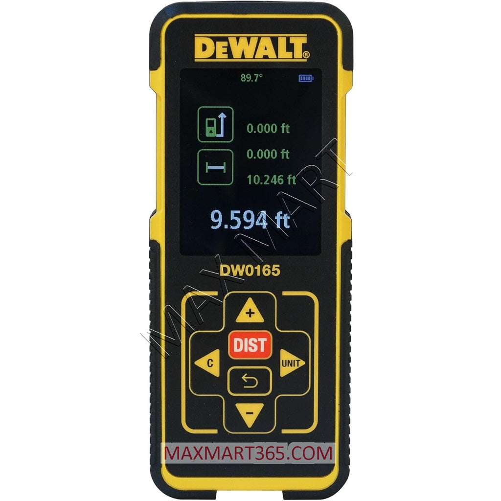 DEWALT 165ft 50m Color Screen Laser Measurer Distance Meter DW0165N