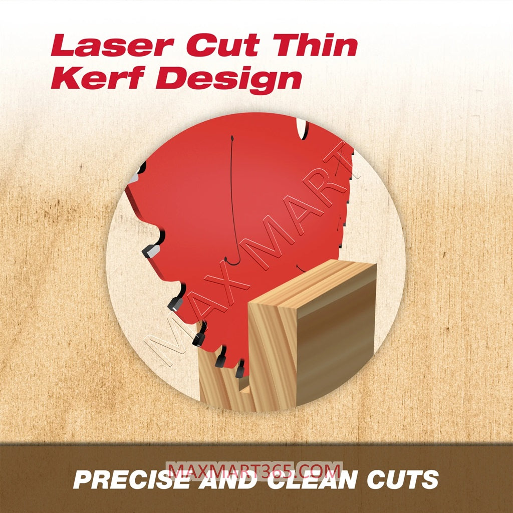 Hardware 7-1/4-inch x 24 Tooth 24T Carbide Tipped Framing Circular/Miter Saw Blade for Wood Cutting D0724R