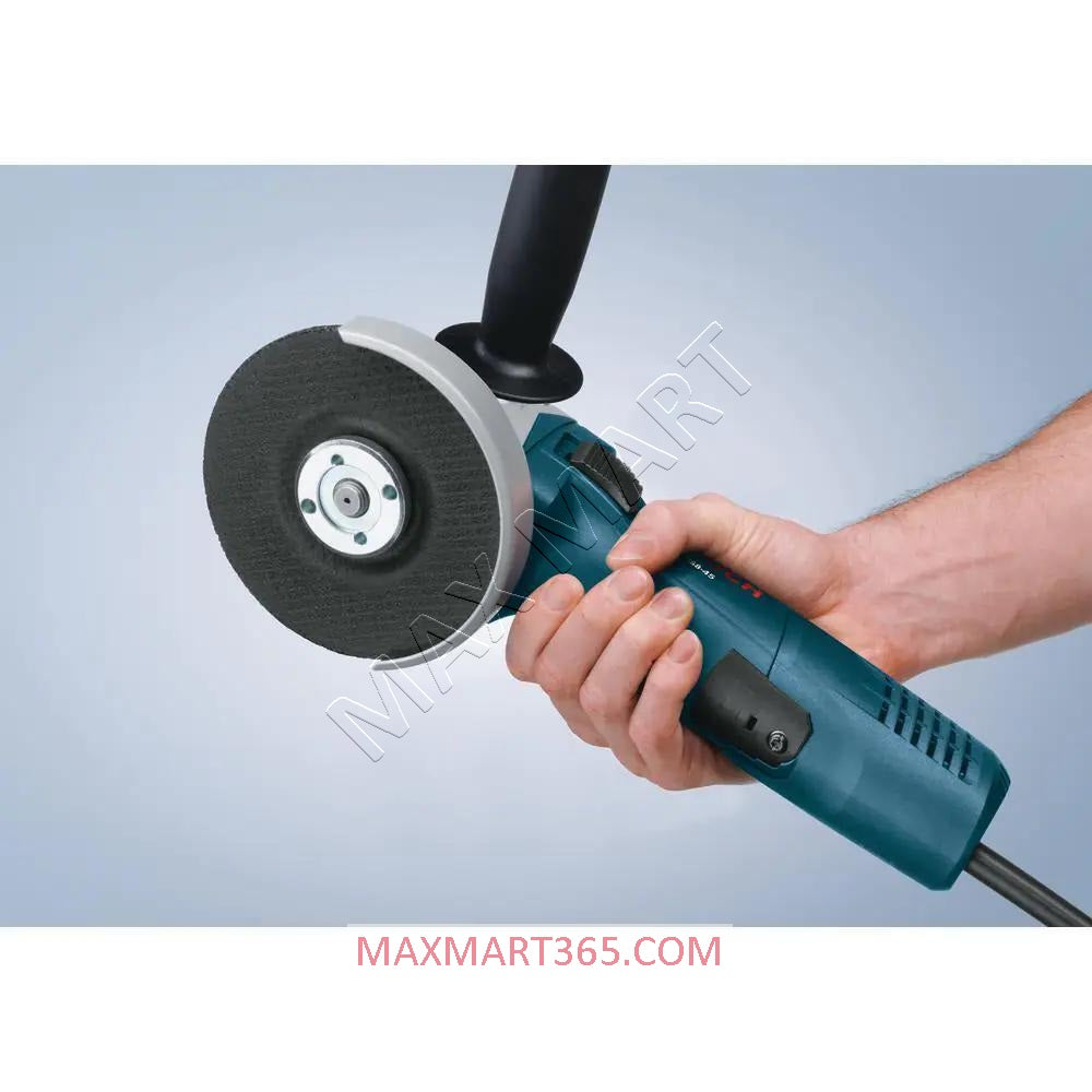 Bosch 120V Corded 4 1/2-inch Angle Grinder with Lock-On Slide Switch and Guard GWS8-45