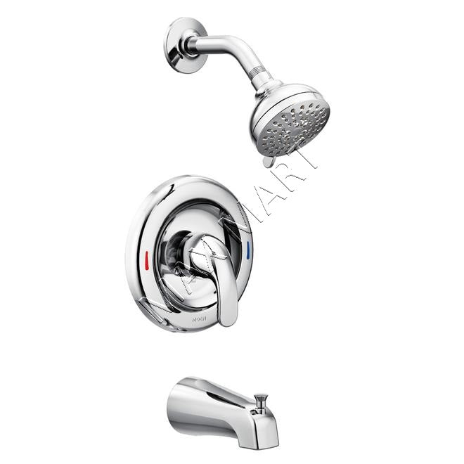 MOEN Adler L82839 Bathroom Bathtub Shower Faucet Kit (Valve Included) - Chrome