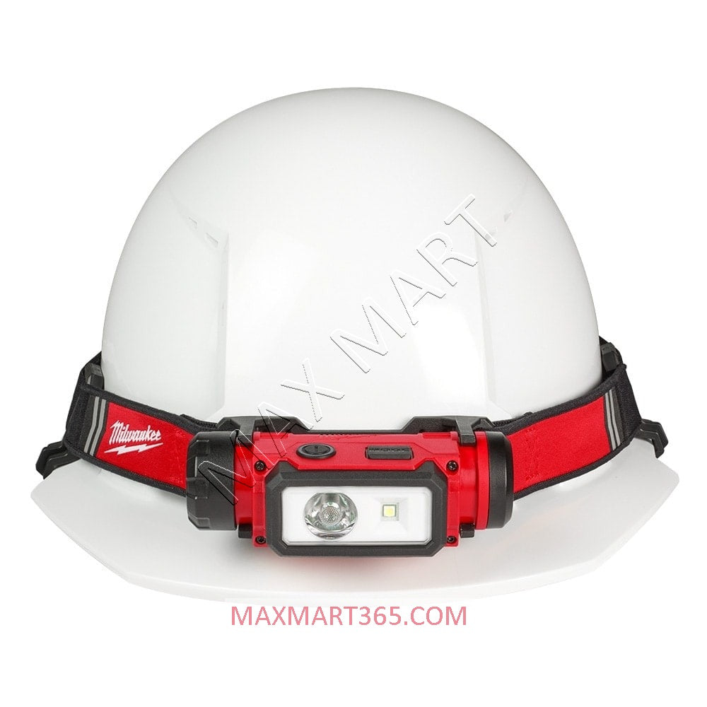 Milwaukee 2163-21 REDLTHIUM 600 Lumen USB Rechargeable Hard Hat Headlamp Headlight