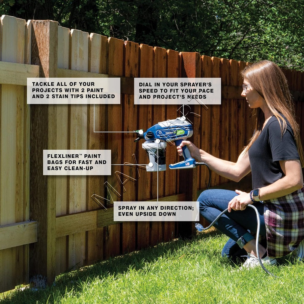 Graco CAN283 TrueCoat 360 Variable Speed HandHeld Paint Sprayer (32oz)