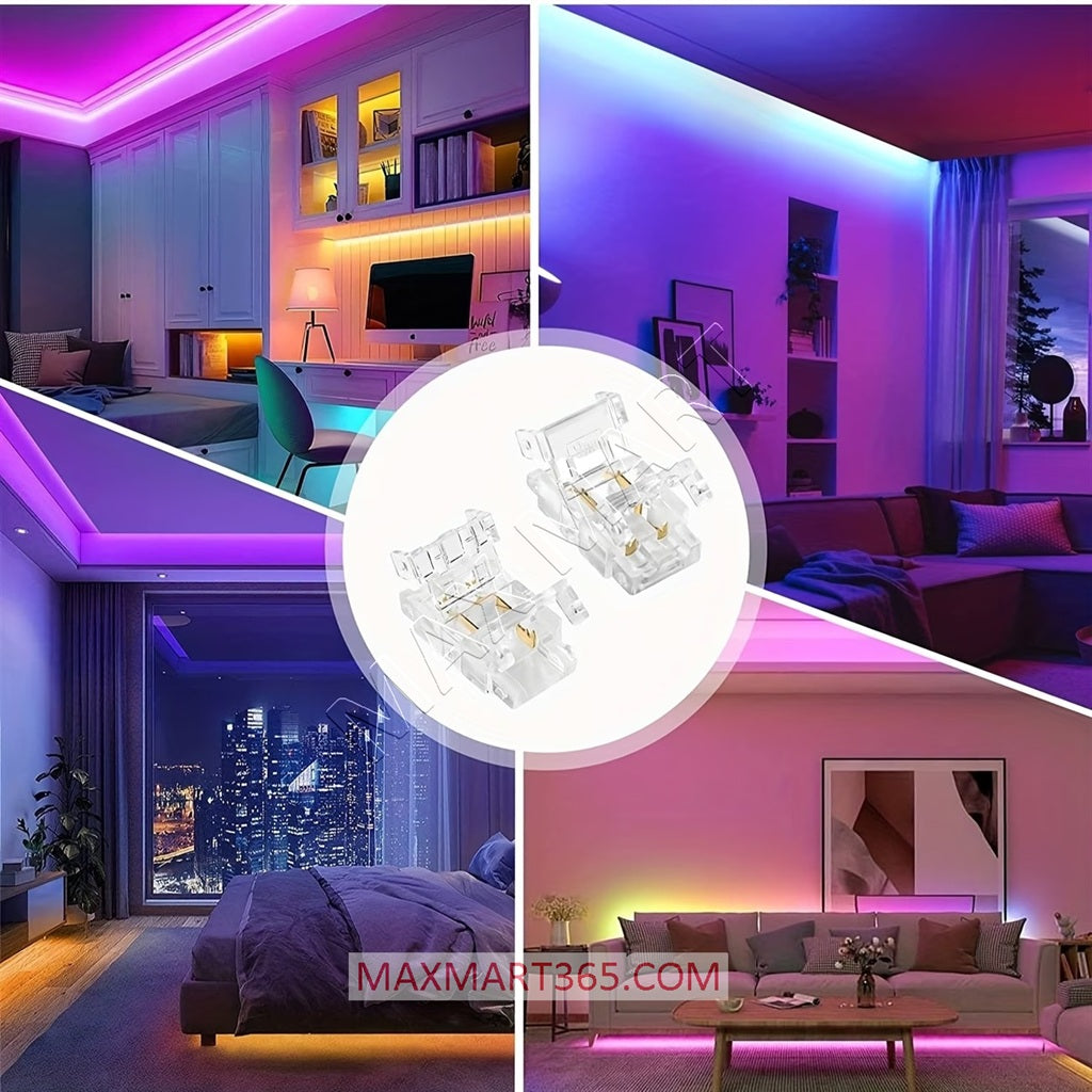 Straight Joint Connector Adapter for 8mm Solderless LED Strip Light