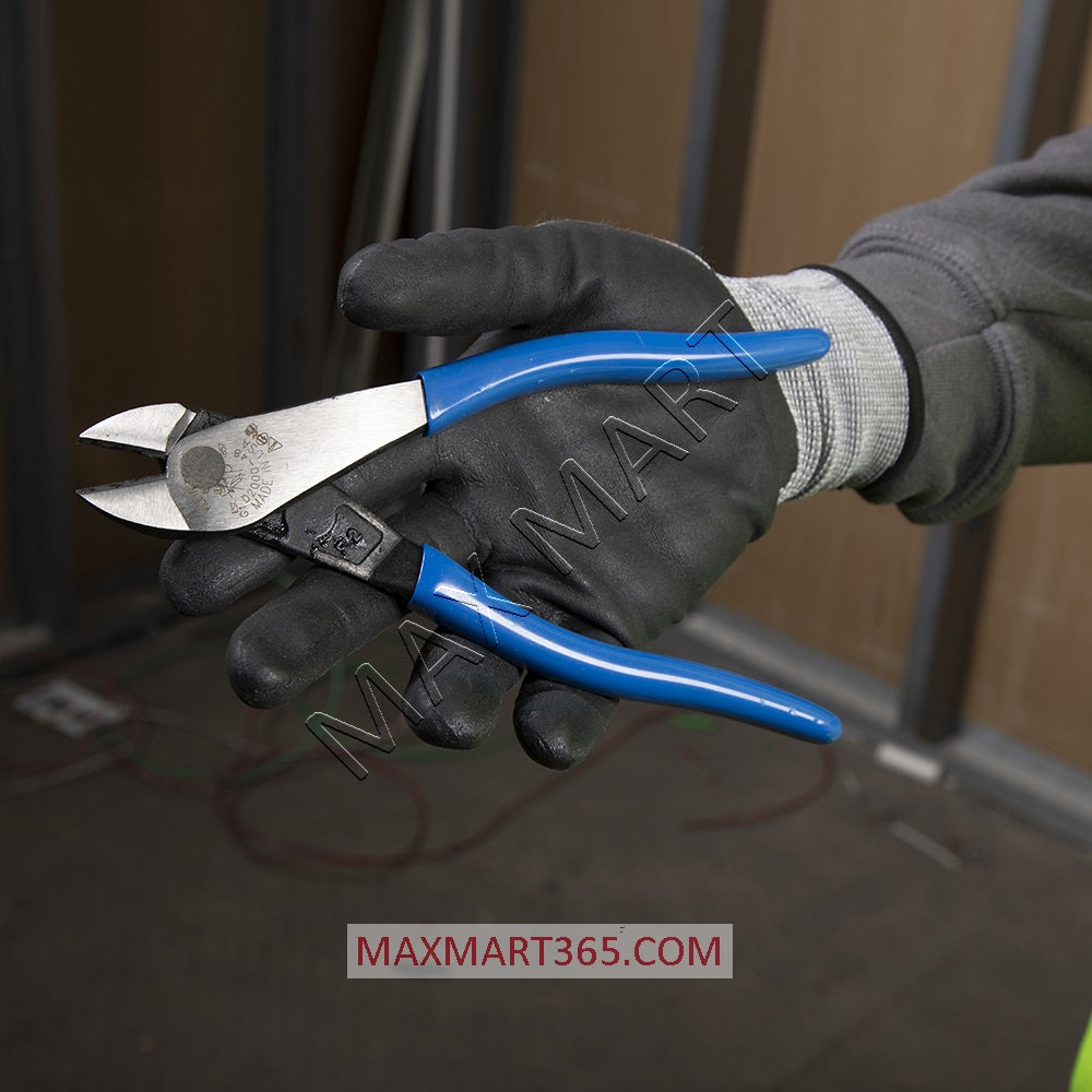 Klein Tools D200048SEN 8-inch High Leverage Diagonal Cutting Pliers - Angled Head