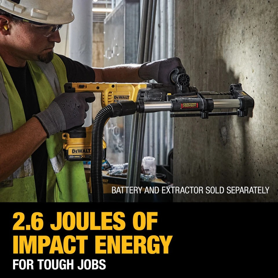 DCH133B 20V 1-inch 3-Mode Cordless Brushless SDS-Plus Concrete & Masonry Rotary Hammer (Tool Only)