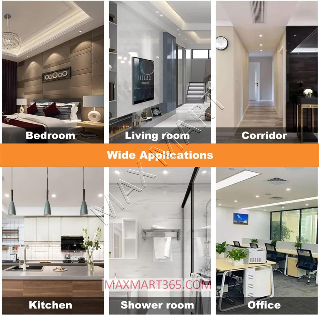 4-Inch 3CCT Dimmable 9W Slim LED Recessed Potlight, 3000K 4000K 5000K