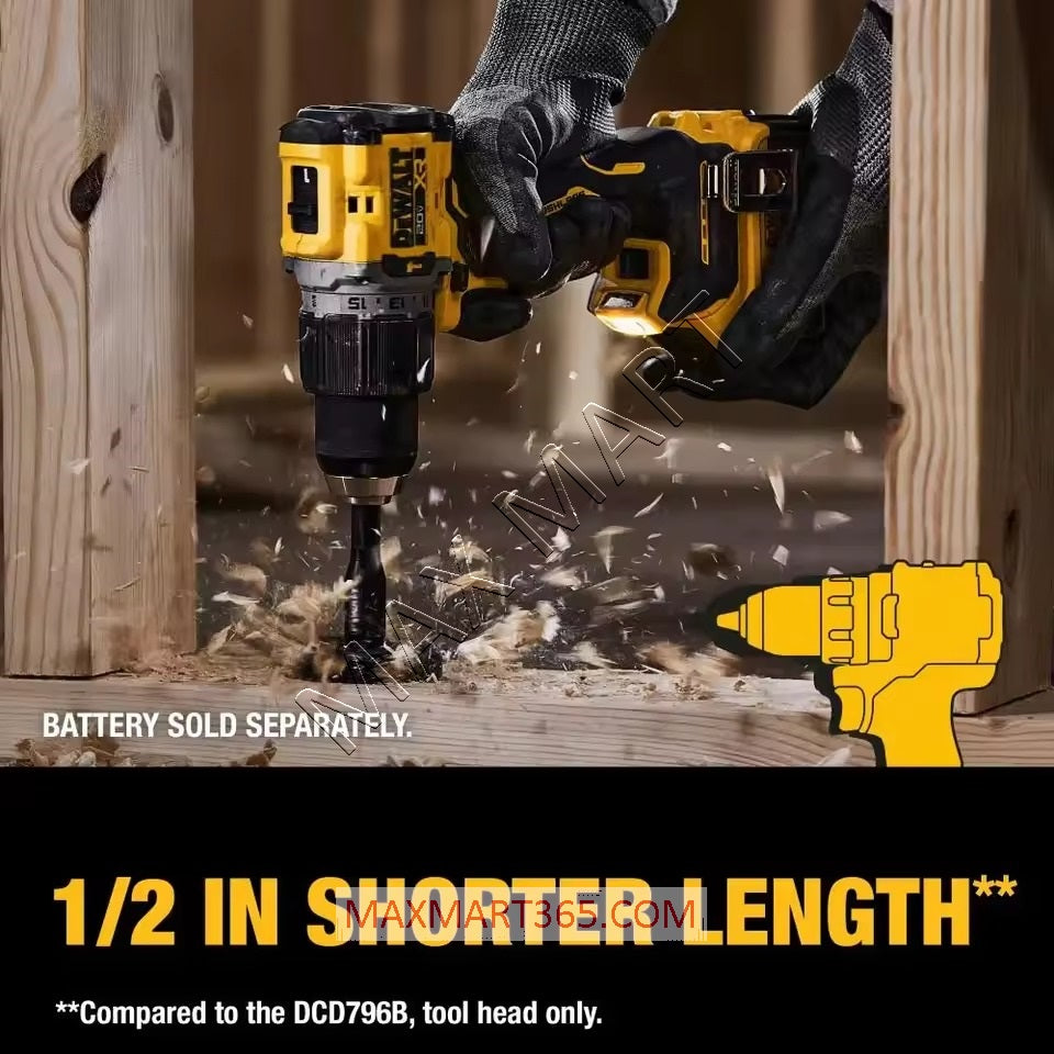 DEWALT DCD805B 20V XR Cordless Brushless 1/2-inch Hammer Drill/Driver (Tool Only)