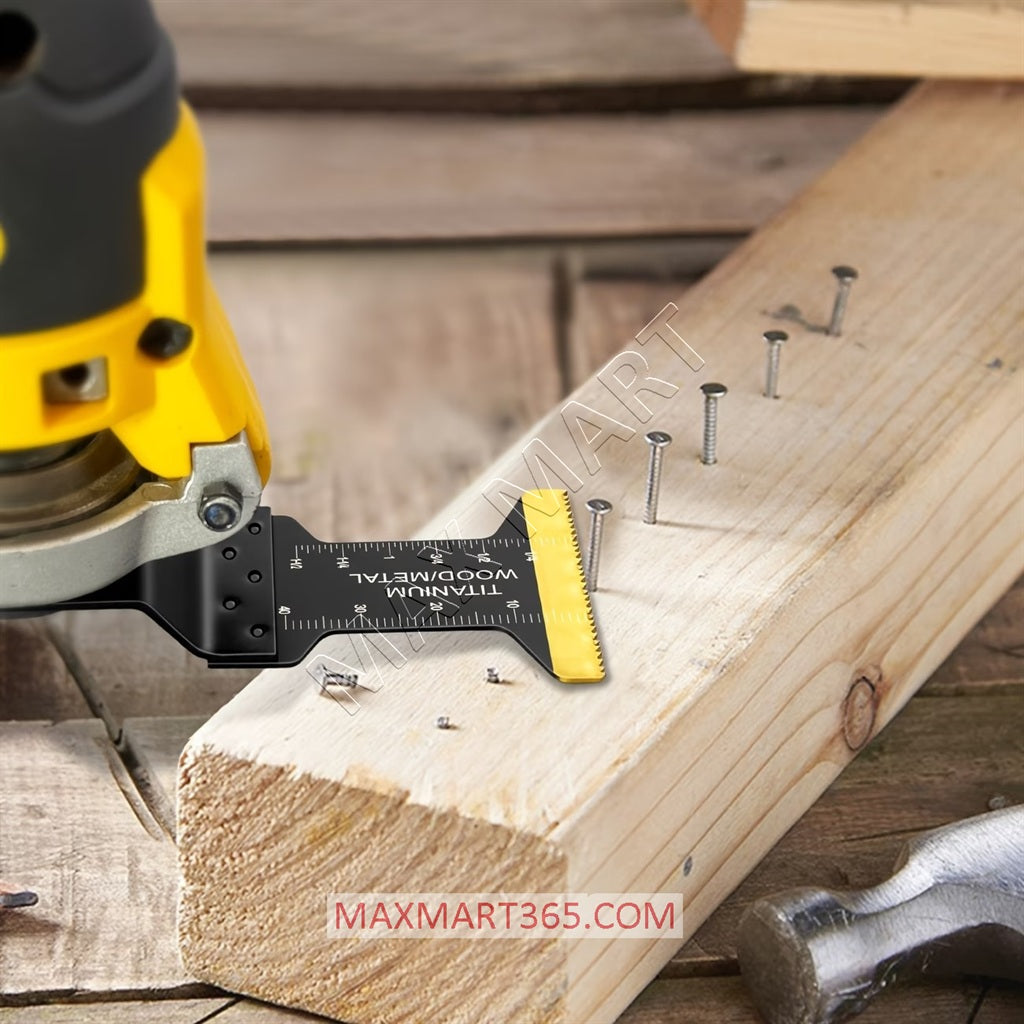 Universal Titanium Oscillating Multi-tool Blade for Metal, Wood and Plastic Cutting