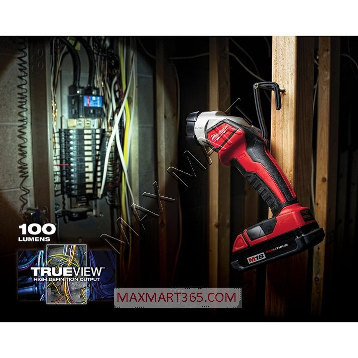 Milwaukee 2735-20 M18 Cordless 100 Lumens LED Portable Flashlight Worklight (Tool Only)