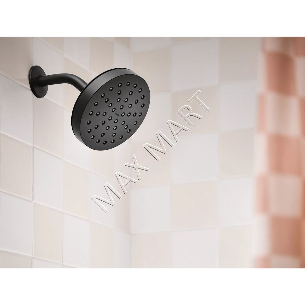 MOEN Korek 82466BL Single-Handle Bathtub Shower Faucet (Valve Included) - Matte Black