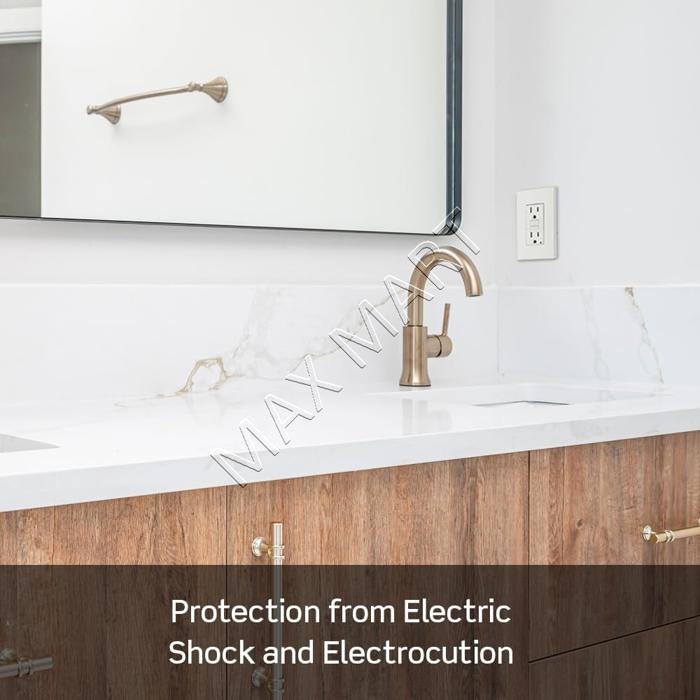 Leviton Decora 20A 20Amp Tamper-Resistant TR Slim GFCI Receptacle Outlet Plug