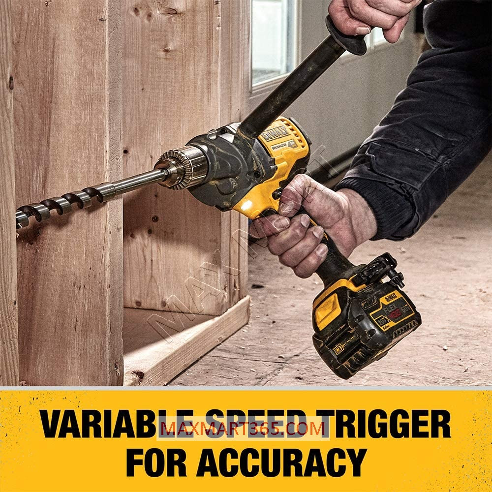 DEWALT DCD130B 60V FLEXVOLT Cordless Brushless 1/2-inch Mixer/Drill w/ E-Clutch System (Tool Only)