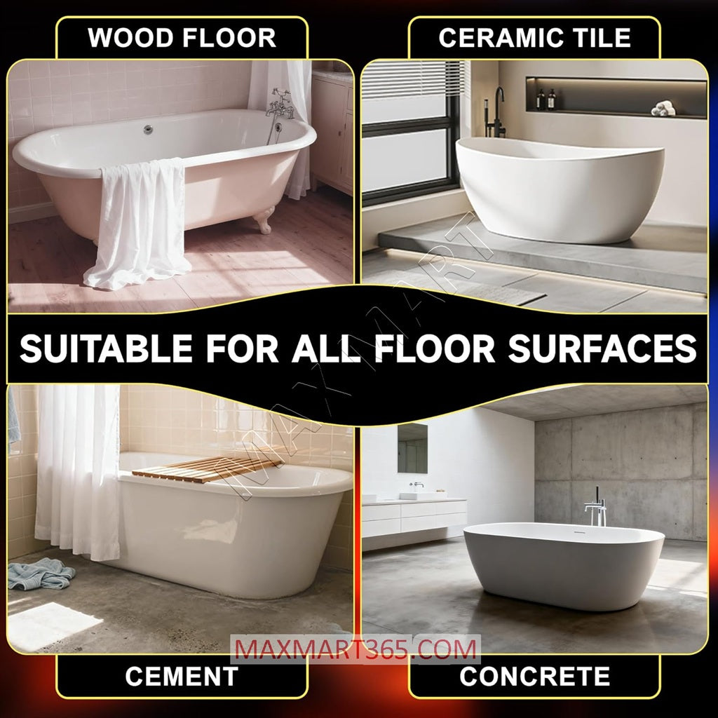 Freestanding Tub Bathtub Drain Rough-in Kit, for Floor Mounted & Copper Bathtub, with Brass Tail Pipe and ABS Adapter