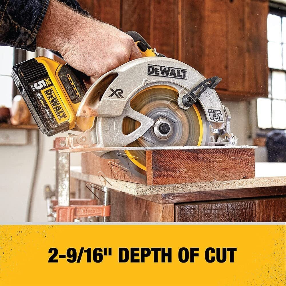 DEWALT DCS570B 20V XR Cordless Brushless 7-1/4-inch Circular Saw with Electric Brake (Tool Only)