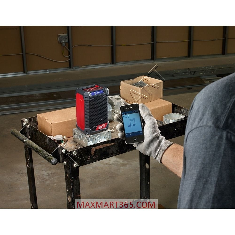Milwaukee 2951-20 M12 Cordless Bluetooth/AM/FM Jobsite Radio and Charger (Tool Only)