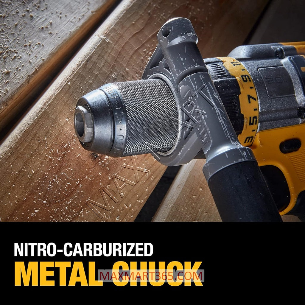 DEWALT DCD999B 20V FLEXVOLT Brushless Cordless 1/2-inch 3-Speed Hammer Drill/Driver (Tool Only)