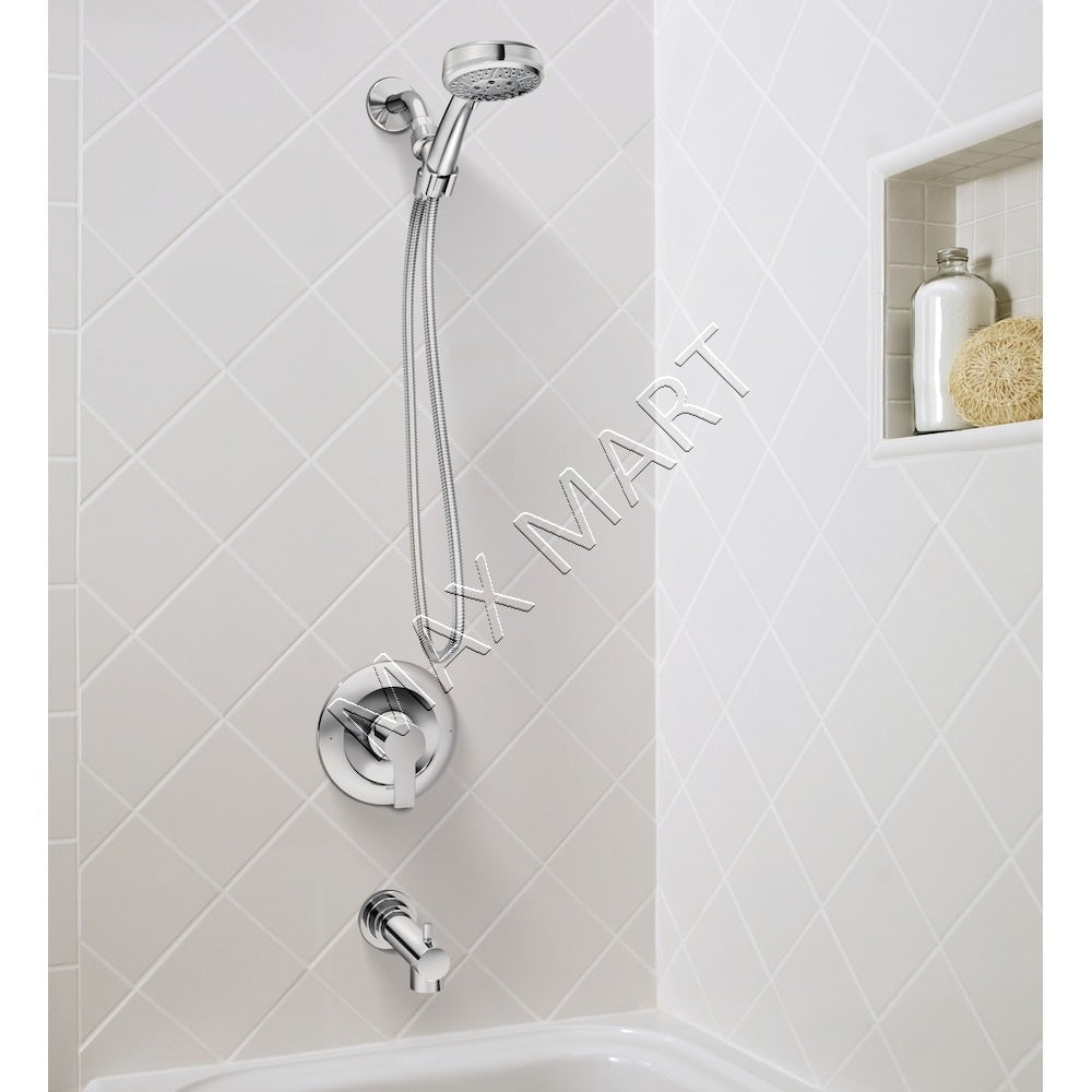 MOEN Meena 82618 Modern Bathtub Shower Faucet with Handshower (Valve Included) - Chrome