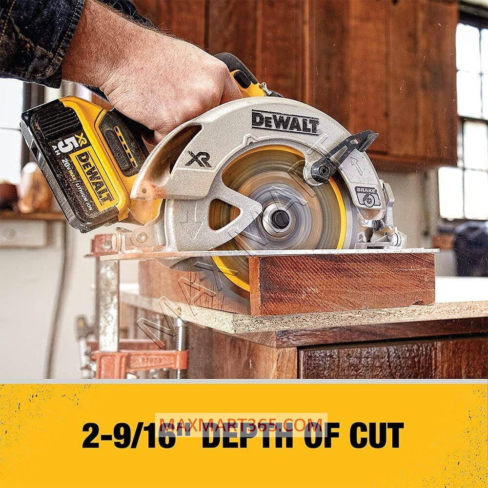 DEWALT DCS570B 20V XR Cordless Brushless 7-1/4-inch Circular Saw with Electric Brake (Tool Only)