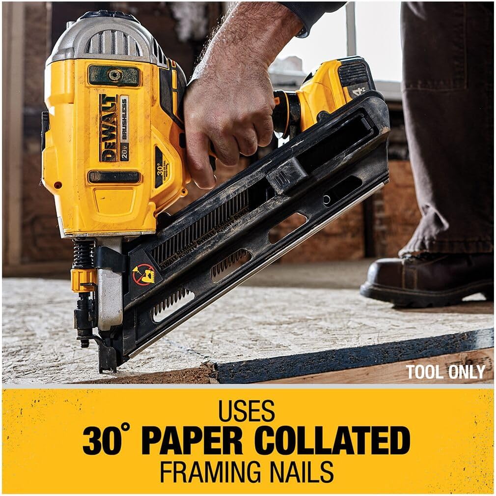 DEWALT 20V XR GEN3 Cordless Brushless 2-Speed 30 degree Framing Nailer DCN692B DCN692 (Tool Only)