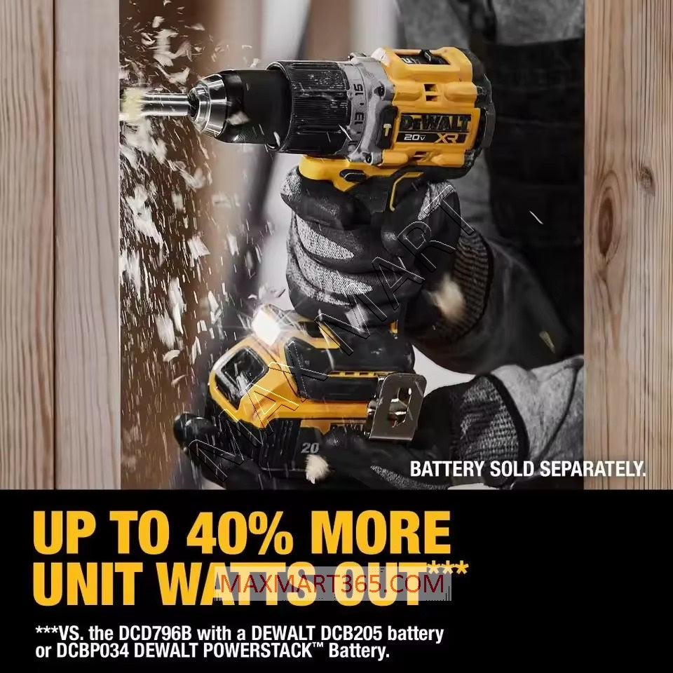 DEWALT DCD805B 20V XR Cordless Brushless 1/2-inch Hammer Drill/Driver (Tool Only)