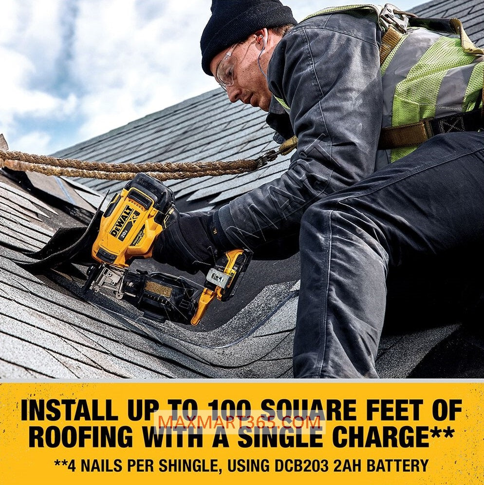 DEWALT DCN45RNB 20V XR Brushless Cordless 15-Degree Roofing Nailer (Tool Only)