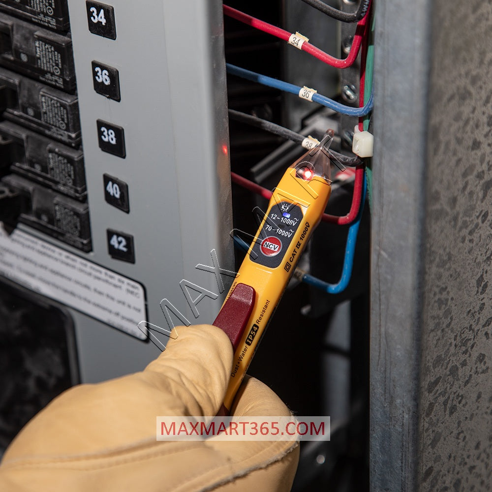 Klein Tools Dual Range Non-Contact Voltage Tester with Receptacle Outlet Tester Tool Set Kit NCVT2PKIT