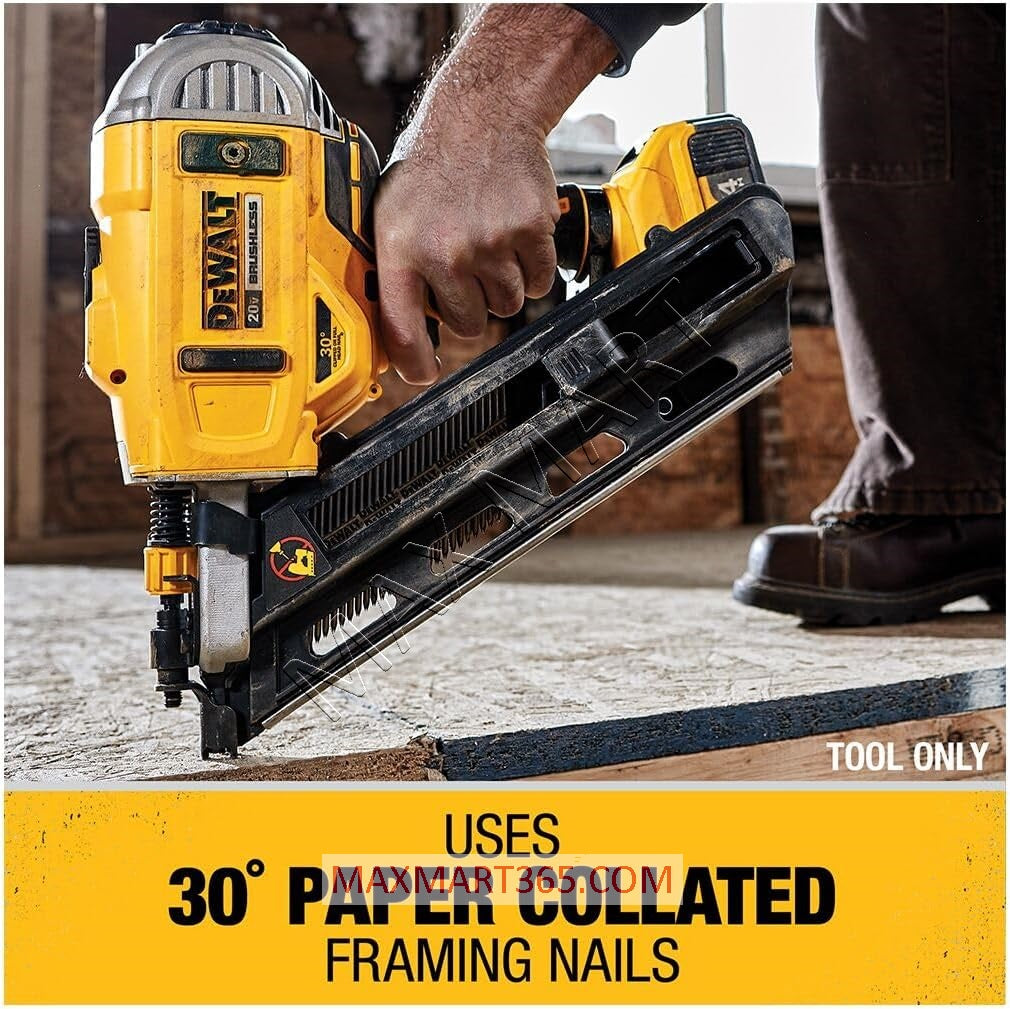 DEWALT DCN692B 20V XR GEN3 Cordless Brushless 2-Speed 30 degree Framing Nailer (Tool Only)